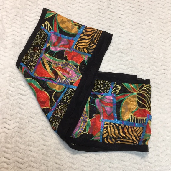 Vintage 80’s Diane Tres Georgette dress w/ matching scarf- women’s - Picture 12 of 13